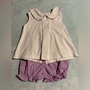 Stitchy Fish Purple Bloomer set